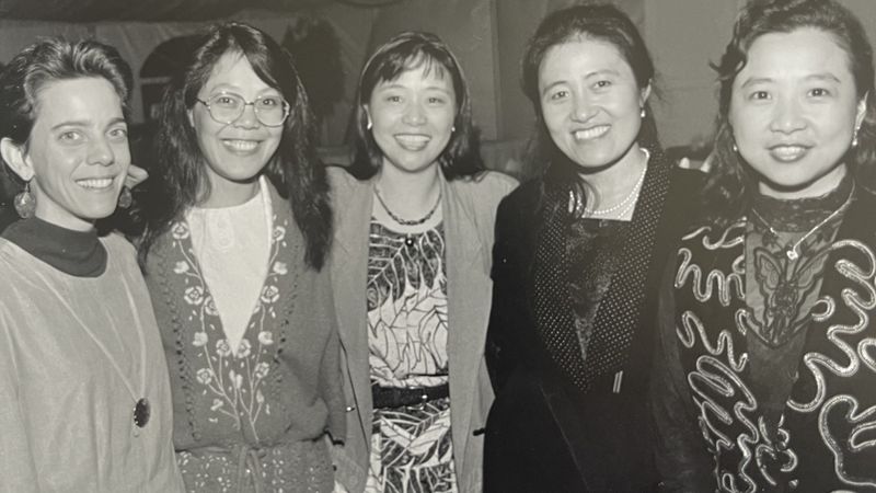 Amy Hull, far left, at the NESA reunion in 1995.jpg
